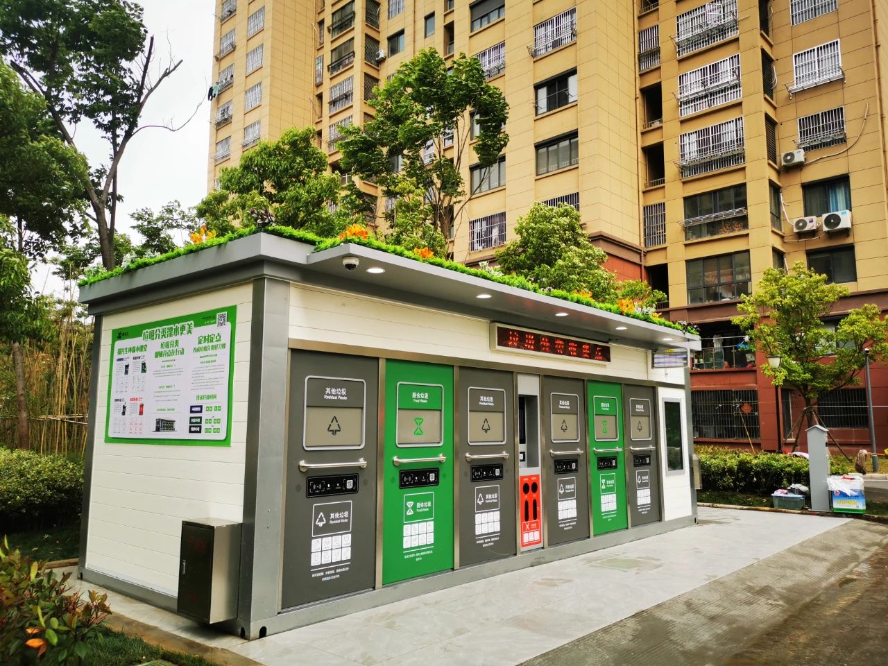 貓先生智能垃圾分類房，定時定點垃圾收集站 ，垃圾房生產(chǎn)廠家